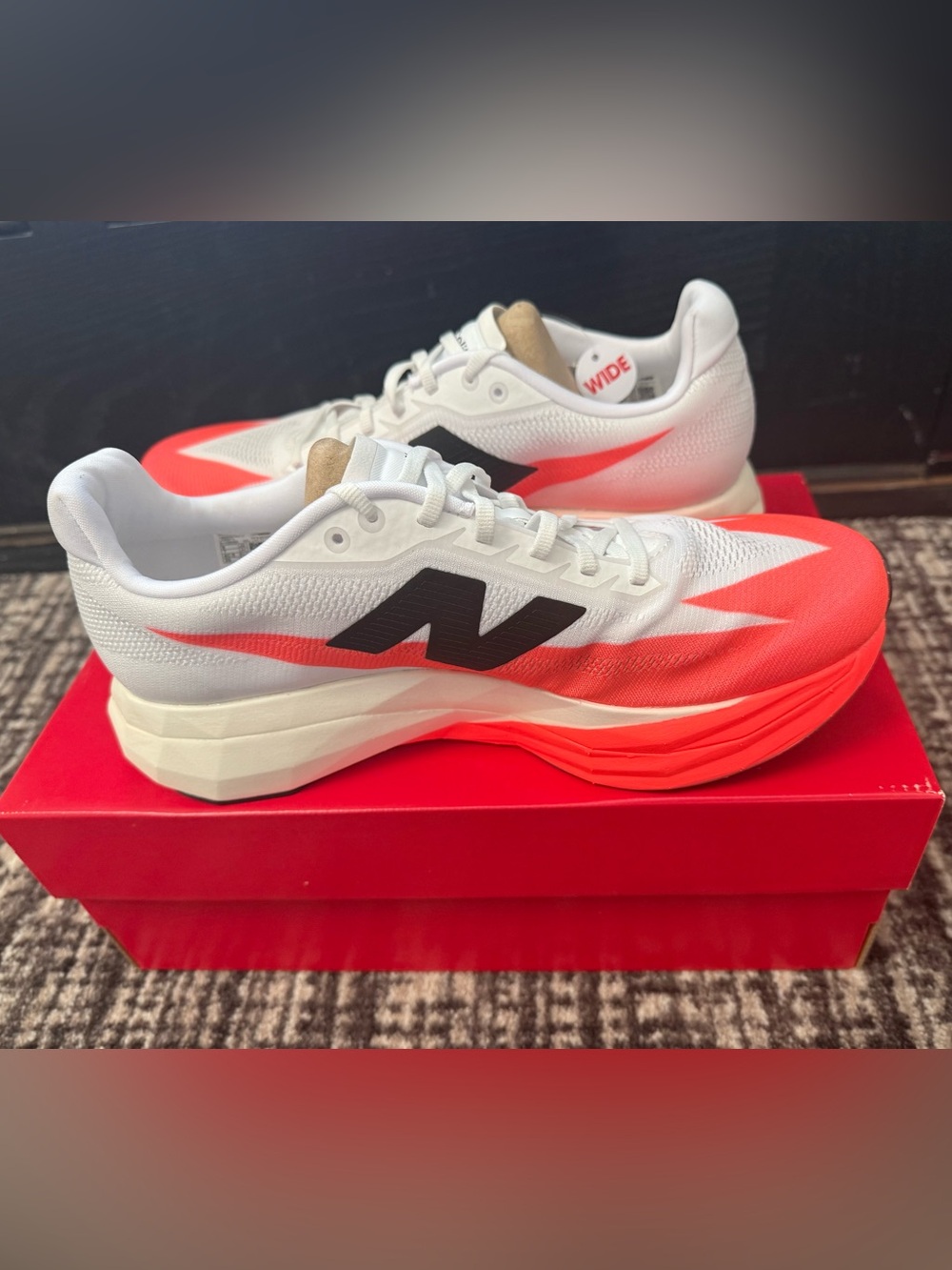 Great condition, New Balance FuelCell SuperComp Elite V5 Women size 9 wide.